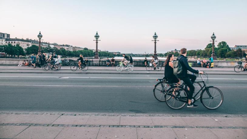 Biking in Copenhagen