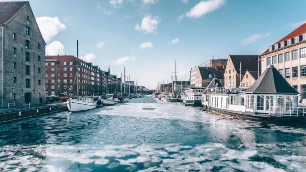 Christianshavns Canal in winter 